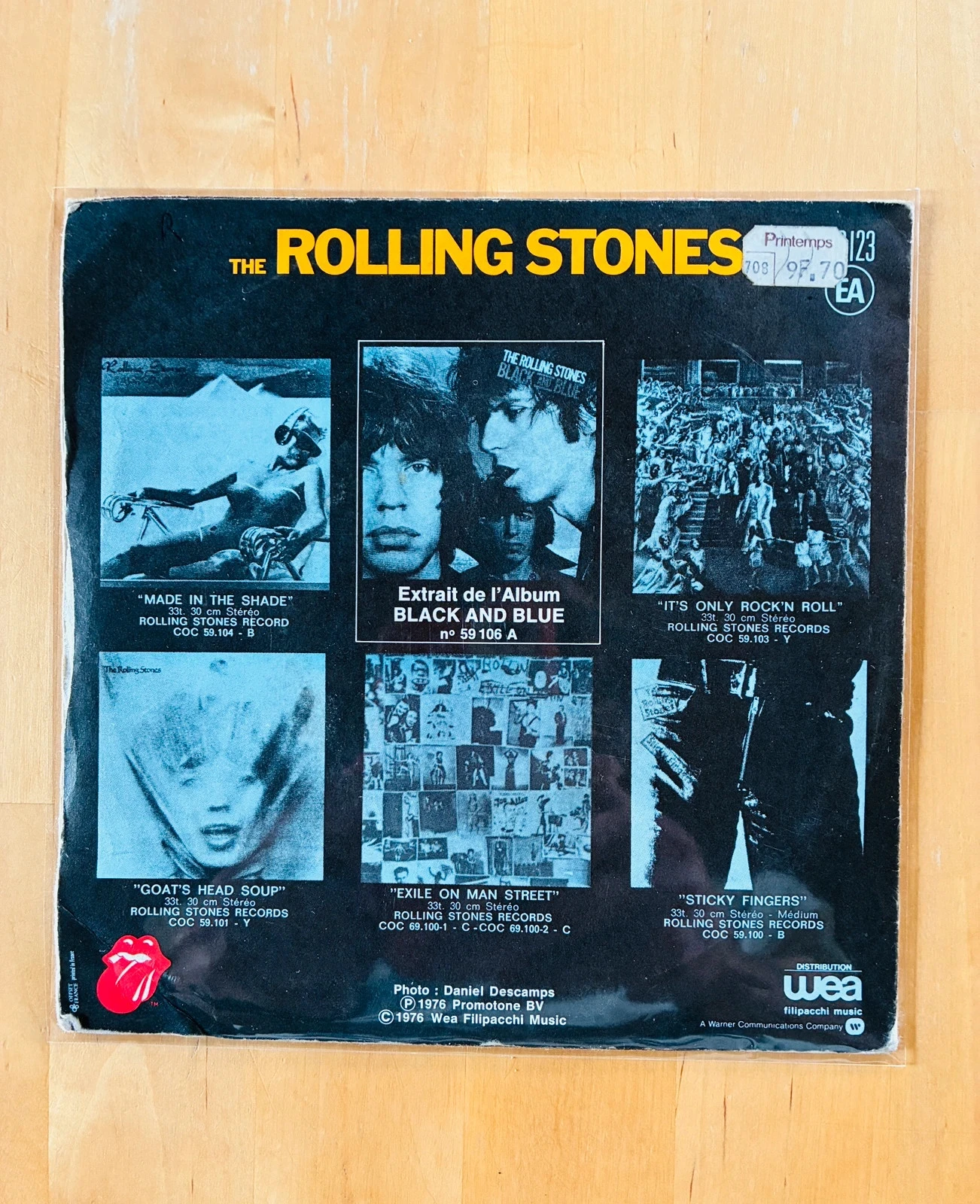Disco de vinilo 45R The Rolling Stones Hand of Fate. – photo 2